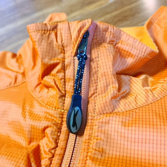 Slazenger Windbreaker Golf Jacket Mens Size XL Full-Zip Orange Fleece Lined - Picture 8 of 16